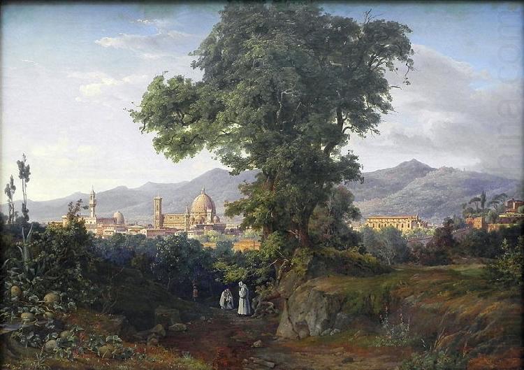 August Ahlborn View of Florenz china oil painting image